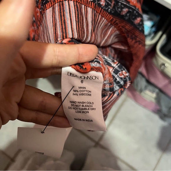 Ulla Johnson Crimson Floral Cotton-Blend Dress - Picture 8 of 12